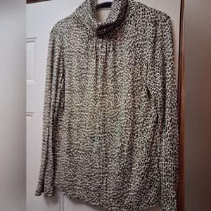 Black and Cream Turtleneck